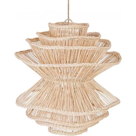 Shiitake - Pendentif Rotin Naturel - L