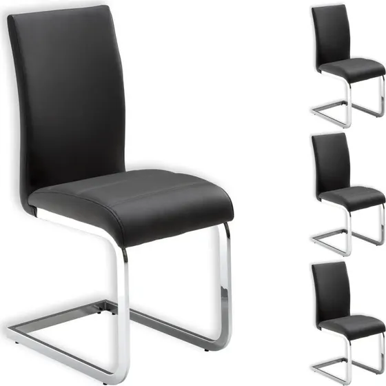 Leticia - Chaises de Salle à Manger (4 pièces) Gris