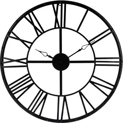 Atmosphera Horloge Andras Vintage Métal Noir 70 cm