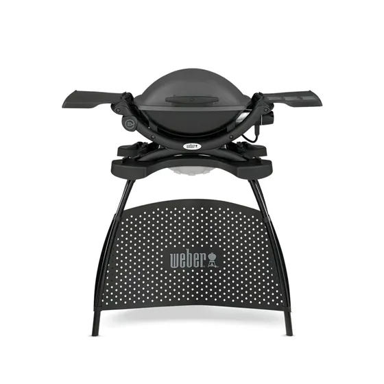 Weber Q 1400 Stand électrique, gris foncé, 43x32 cm