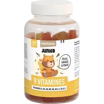 Nat & Form Kid'Ours 9 Vitamines - 30 gommes