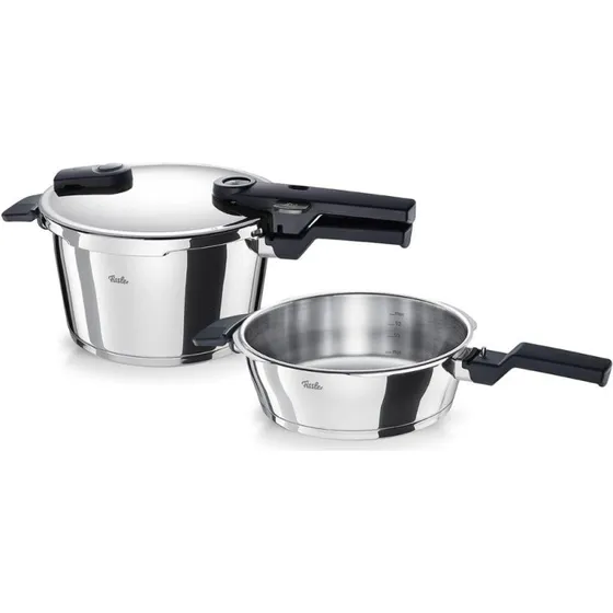 Fissler VITAQUICK 2,5 L + 4,5 L, Argent, Acier Inoxydable