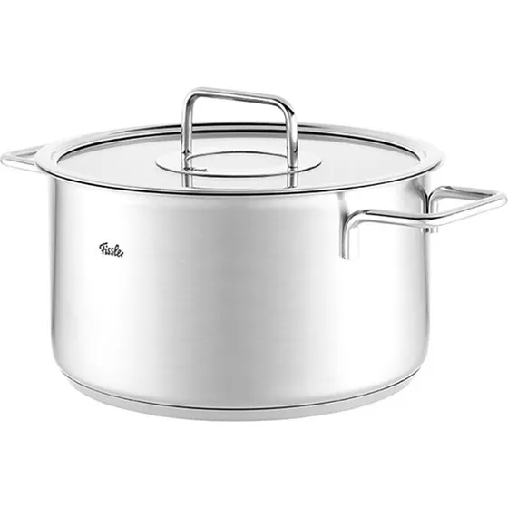 Fissler Pure Marmite Inox 20 cm avec Couvercle Verre