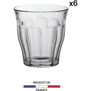 Duralex Picardie Verre Transparent 25 cl (6 pièces)