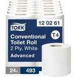 Tork Papier toilette T4 2 plis blanc 61 m, 10 cm, 24 rouleaux