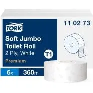 Tork Premium T1 Jumbo 2 plis, 6 rouleaux de 360 m