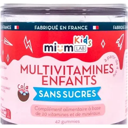 Les Miraculeux Multivitamines Enfants Sans Sucre 42 Gummies
