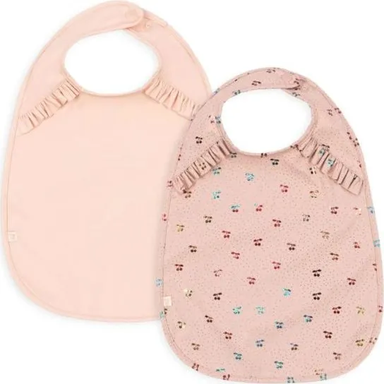 KONGES SLOJD Pack 2 bavoirs Cherry Sparkle