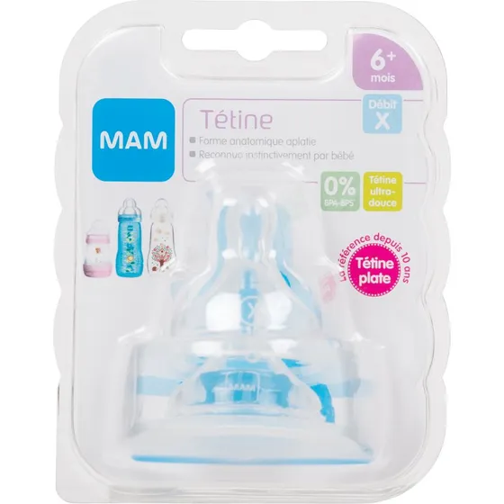MAM Tétine Anatomique X2 Débit Ultra-Rapide