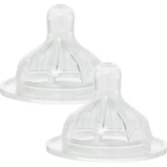 Le Biberon Français - Lot de 2 Tétines Anti-Coliques M+6 mois