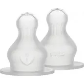 BIBS Tétines de Biberon Silicone 2-Pack Flux Épais