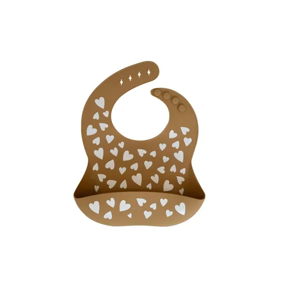 Zakuw Bavoir Silicone Fall In Love Camel