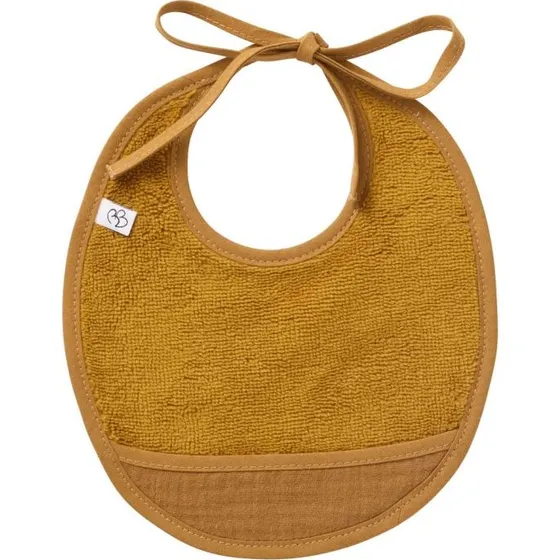 BB&CO Bavoir Naissance Éponge Havane