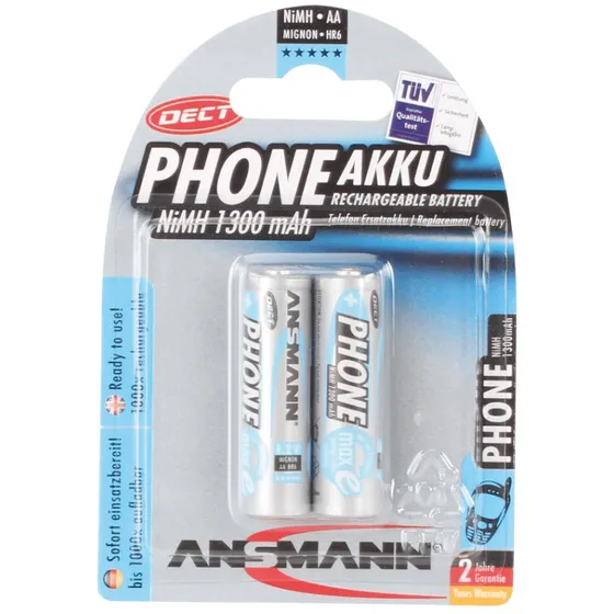 Ansmann AA NiMH 1300mAh Rechargeables