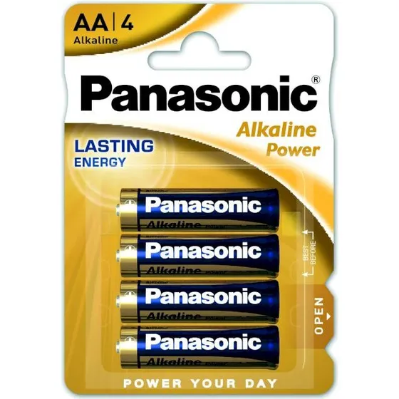 Panasonic Piles AA LR06 Alkaline Power - Pack de 4