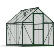 Mythos 1,85 x 2,46 m verte aluminium fenêtres toit gouttières