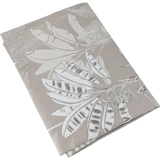 CAYENNE Drap plat satin de coton 240x310 cm beige ficelle