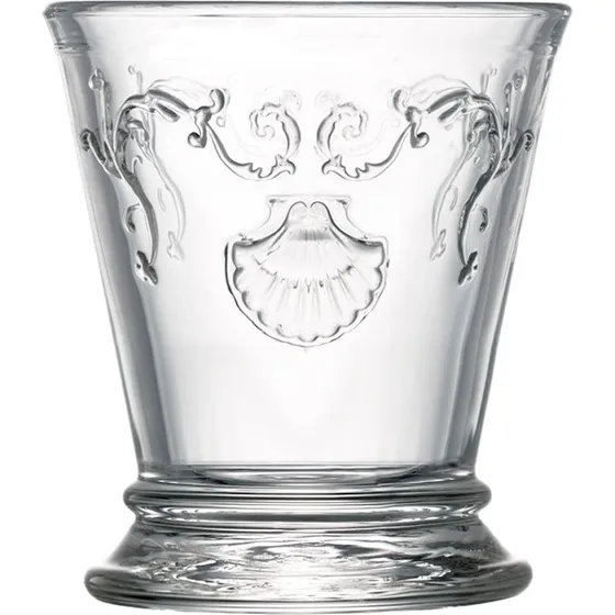VERSAILLES Lot de 6 gobelets en verre pressé