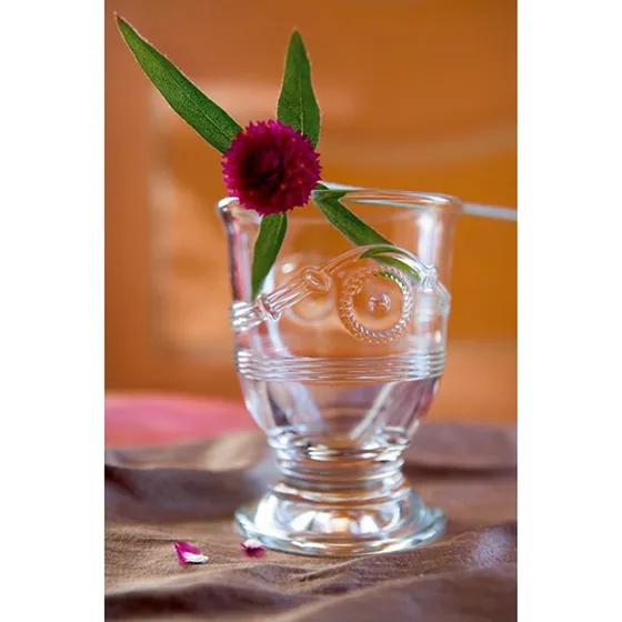 ANDUZE Lot de 6 gobelets en verre pressé
