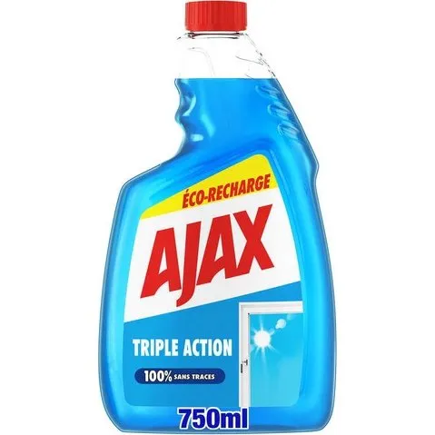 Ajax Nettoyant Vitres Triple Action Recharge 750 ml