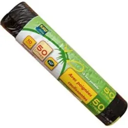 Publi Embal Sac Poubelle 50L Noir 24µm x10