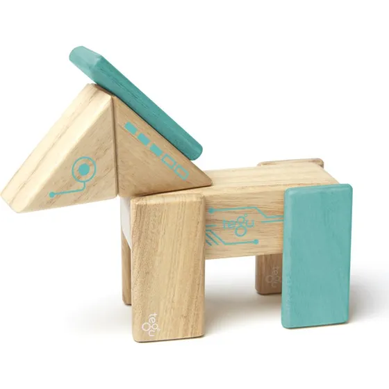 Tegu Robo - Blocs magnétiques en bois futuristes