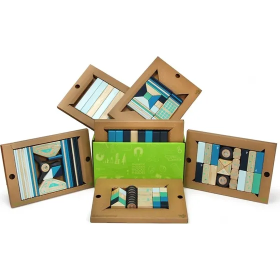 Tegu Future Classroom Kit - 130 blocs magnétiques en bois
