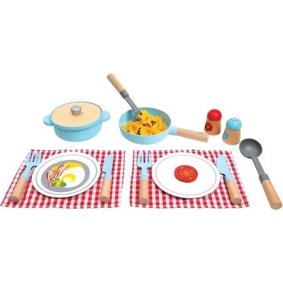 Hape Set de cuisine et service en bois