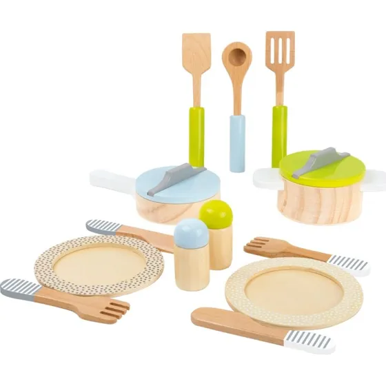 SMALL FOOT Ensemble Cuisine en Bois 15 Pièces
