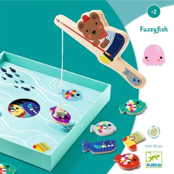 Djeco Fuzzyfish - Jeu de pêche magnétique