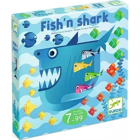 Djeco Fish'n Shark - Jeu de stratégie pour enfants dès 7 ans