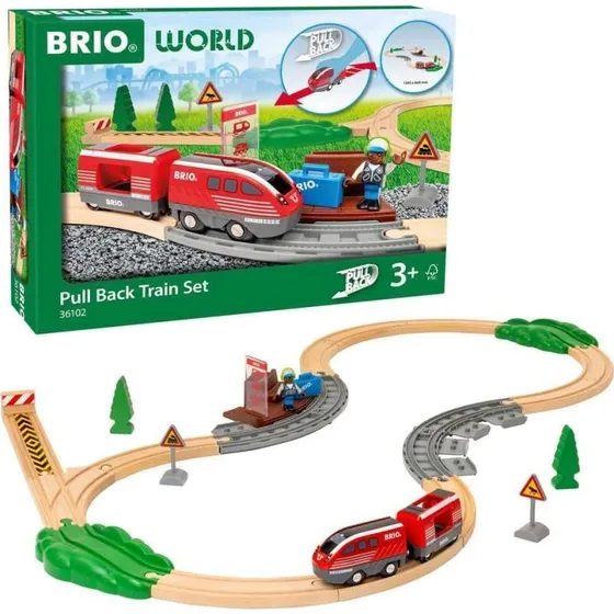 BRIO 36102 Circuit de train à rétrofriction - Campagne