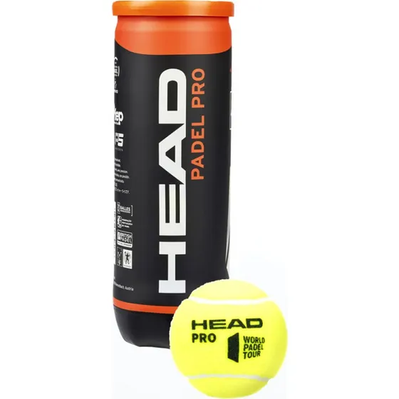 Head Padel Pro - 3 Balles Jaune