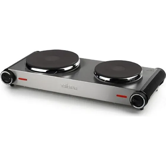 Tristar KP-6248 Réchaud électrique 2 feux 2500W inox