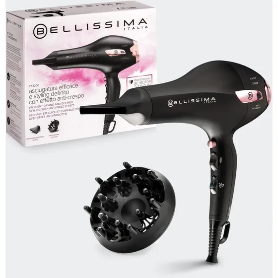 Bellissima P7 3200 Sche-cheveux professionnel noir