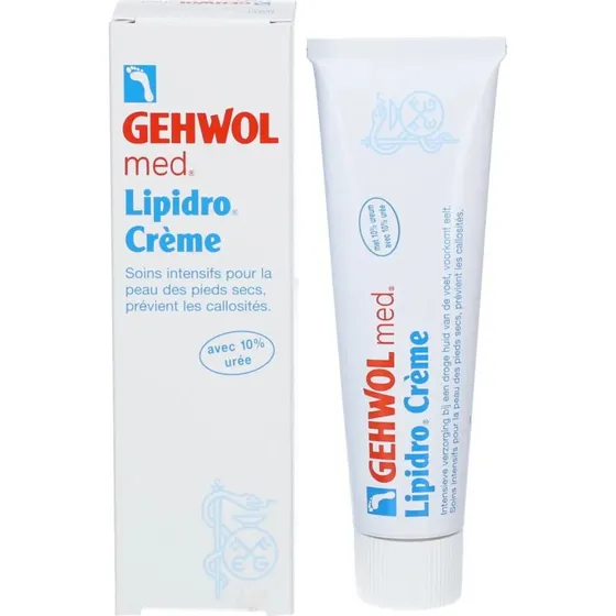 Gehwol Med Lipidro Crème 75ml pour Pieds Très Secs