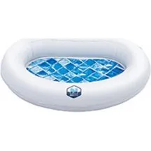 Netspa Bassin rince-pieds gonflable blanc 87x68x14 cm