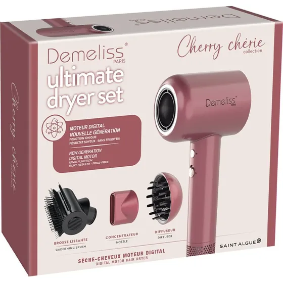 Demeliss Cherry Chrie - Sche-cheveux 1600 W avec diffuseur magntique