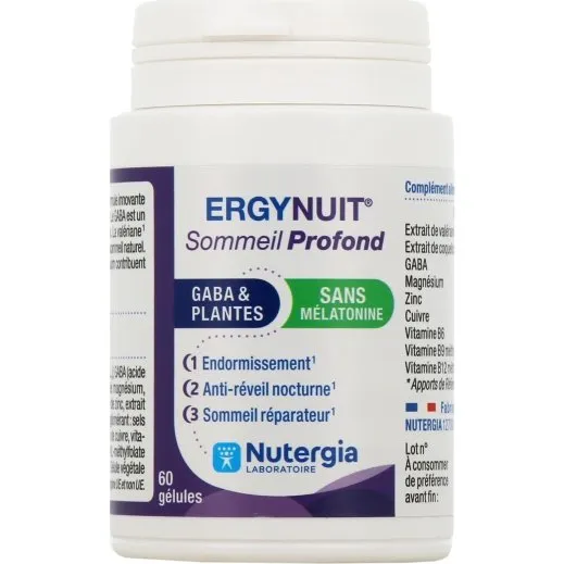 Nutergia Ergynuit Sommeil Profond 60 gélules
