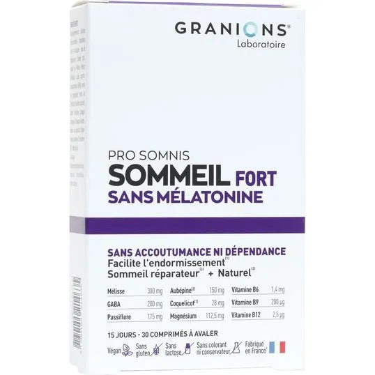 Granions Pro Somnis Sommeil Fort - 30 comprimés