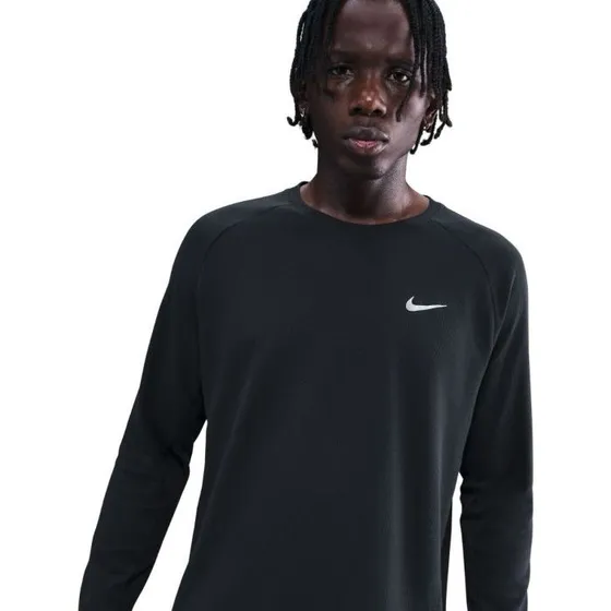 Nike T-shirt de course Dri-FIT Stride Waffle pour homme - Noir