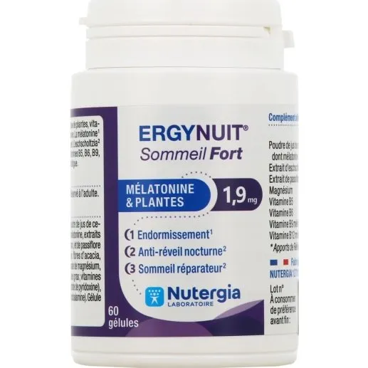 Nutergia Ergynuit Sommeil Fort 1,9mg - 60 Glules