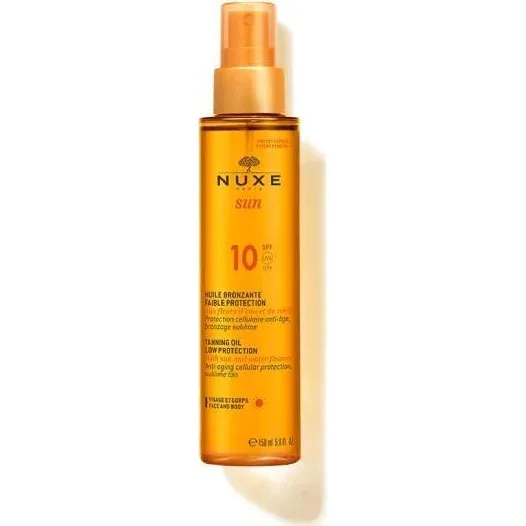 NUXE Sun Huile Bronzante Visage et Corps SPF10 150ml