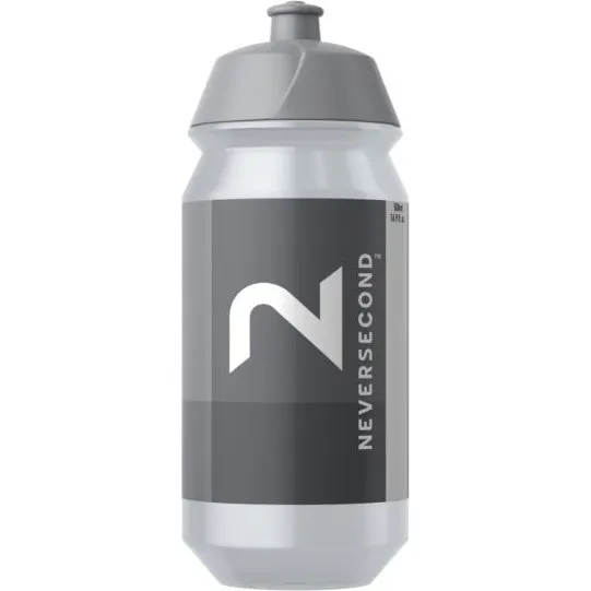 Bouteille NeverSecond 500ml Noire - Gourde de Course Ergonomique