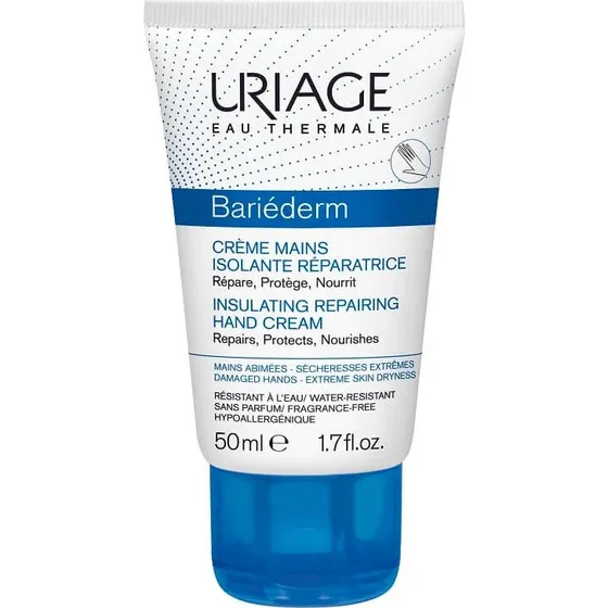 Uriage Bariéderm Crème Mains Réparatrice Isolante, 50 ml