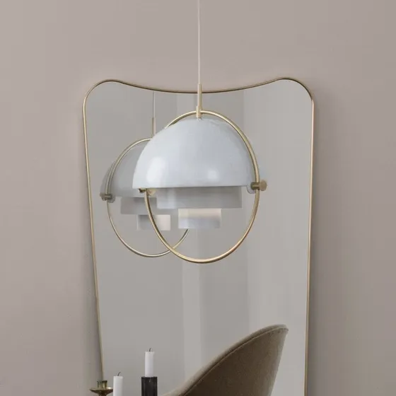 Gubi Suspension Multi-Lite Ø 27 cm - Laiton et Blanc