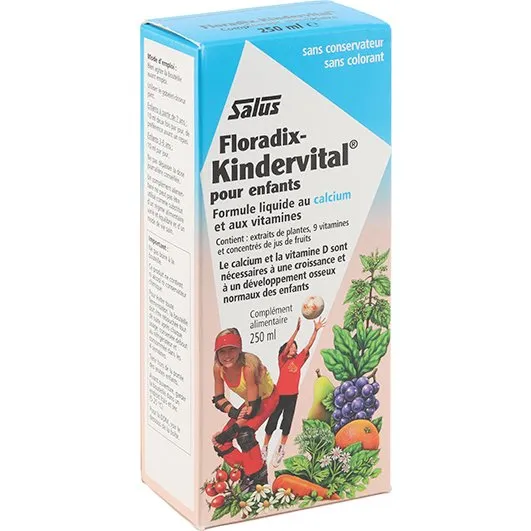 Salus Floradix Kindervital Multivitamines + Calcium 250 ml