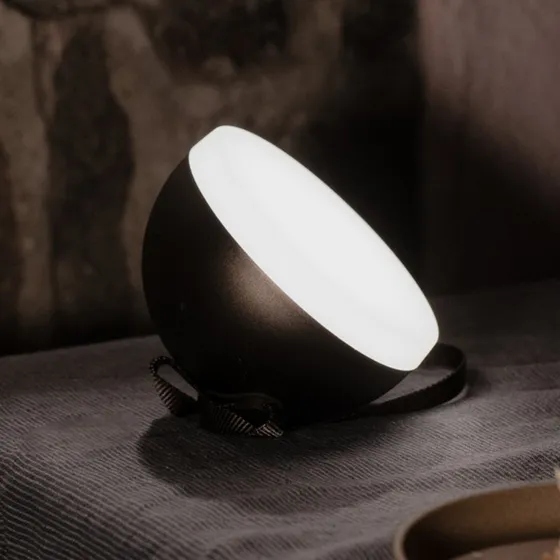 New Works Sphere Luminaire LED Rechargeable IP67 - Bronze Foncé