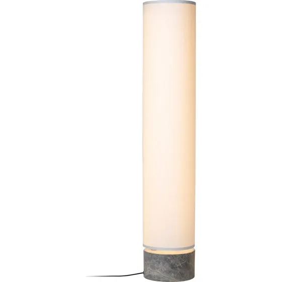 GUBI Lampe sur pied LED Unbound 120 cm Blanc et Marbre Gris