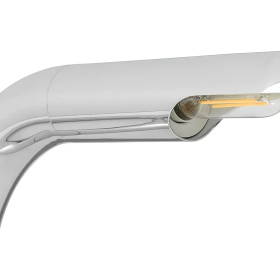 GUBI Lampe de Table Aspide Chrome - Design Incurvé et Pivotant